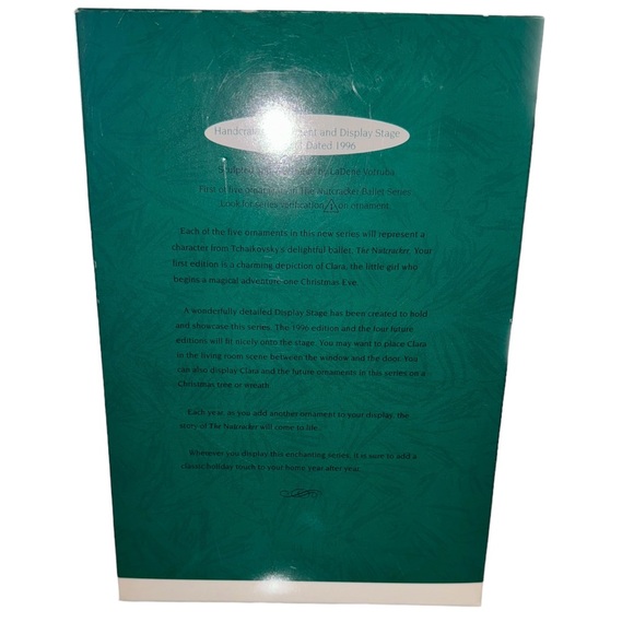 Hallmark The Nutcracker Ballet Display Stage Clara Mini Ornament 1996 NIB VTG - Picture 5 of 6